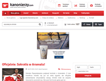 Tablet Screenshot of kanonierzy.com